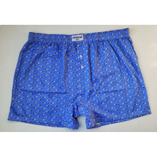 Мужские трусы шорты VERICOH хлопок блоки синий 2XL 50\52