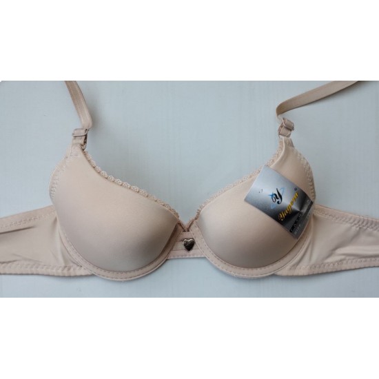 Бюстгальтер базовый гладкий бежевый 75А А11