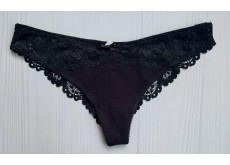 Трусики бразиліана Annajolly мереживні чорний L 9849