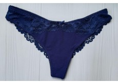 Трусики бразиліана Annajolly мереживні синій S 9849