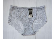 Трусики Biweier хлопок кружево серый 3XL 52\54 220