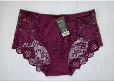 Трусики Biweier хлопок кружево сливовый 3XL 52\54 220