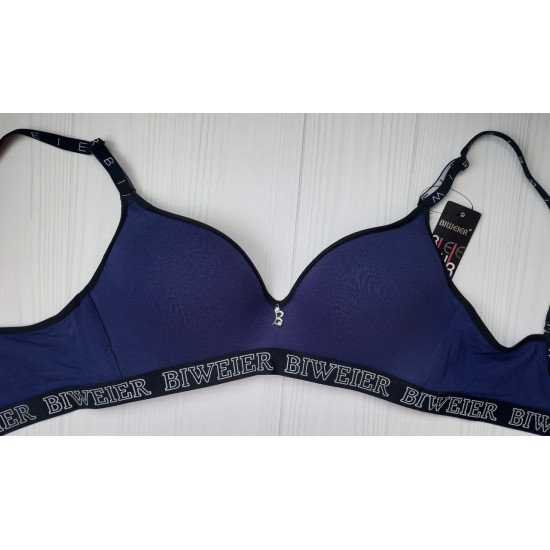 Бюстгальтер Biweier спортивний без кісточок синій 85B 30301