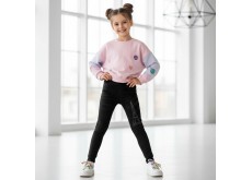 Джеггинсы детские Ойман на меху черный 128 см 5041