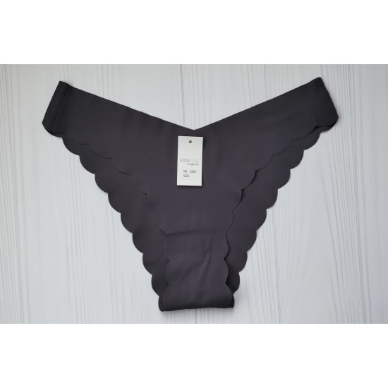 Трусики жіночі Finetoo безшовні сірий темний M 6348