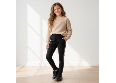 Детские брюки утепленные Золото черный 75 128 см 637