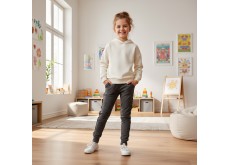 Детские брюки утепленные Золото LOVE серый 75 128 см 637