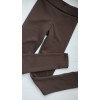 Лосины в рубчик на флисе коричневый 50