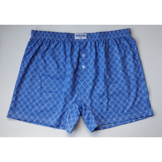 Мужские трусы шорты VERICOH хлопок ромбики синий XL 48\50 Мужские трусы шорты VERICOH хлопок ромбики синий XL 48\50