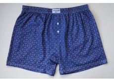 Мужские трусы шорты VERICOH хлопок квадраты ромбы синий 2XL 50\52