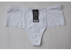 Трусики стринги Biweier высокая посадка хлопок белый XXL 54 3022