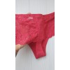 Трусики стринги Biweier высокая посадка хлопок красный XL 50\52 3022