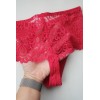 Трусики стрінги Biweier висока посадка мереживо червоний XXL 54 1939 Трусики стрінги Biweier висока посадка мереживо червоний XXL 54 1939