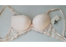 Бюстгальтер Weiyesi мереживо push up рука Адама бежевий 80В 1370