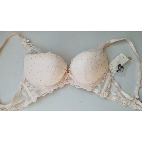 Бюстгальтер Weiyesi мереживо push up рука Адама бежевий 80В 1370