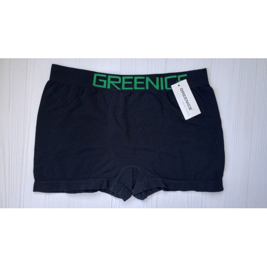 Боксеры мужские Greenice бесшовные черный с зеленым XL\XXL 4792