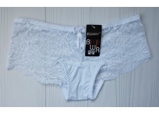 Трусики шортики Biweier мереживні білий М 44 30319