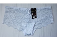 Трусики шортики Biweier мереживні білий XL 48 30319