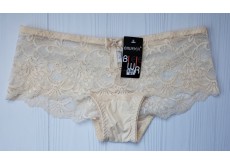 Трусики шортики Biweier мереживні бежевий XL 48 30319