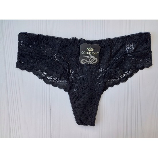 Трусики бразилиана Coeur Joie кружевные черный XXL 50/52 1933