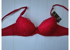 Бюстгальтер Biweier кружево двойной push up красный 70В 808 Бюстгальтер Biweier кружево двойной push up красный 70В 808