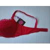 Бюстгальтер Venus кружевной балконет красный 75C 6915